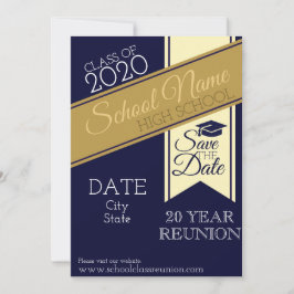 学校懇親会招待状 セーブザデート