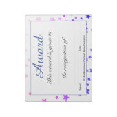 学校成績表彰の離脱紙 ノートパッド (回転)