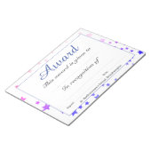 学校成績表彰の離脱紙 ノートパッド (アングル)