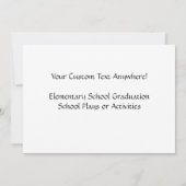 学校招待状小学校遊イベント 招待状 (裏面)