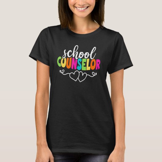学校指導カウンセラー新学期男性ホーム Tシャツ (正面)