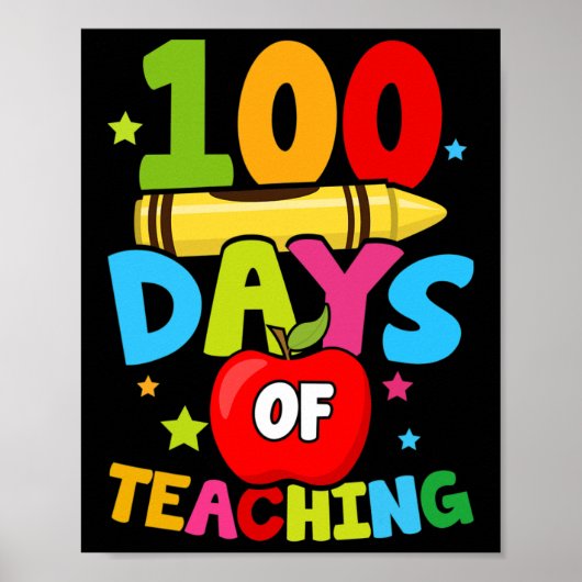 学校教え先生100日目の日 ポスター (正面)