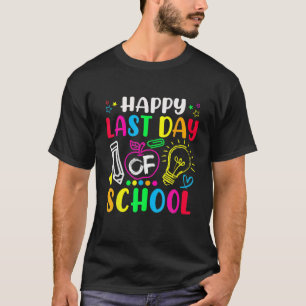 学校教え最終日の夏休み満足式 Tシャツ