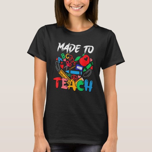 学校教え生教え先生 Tシャツ (正面)