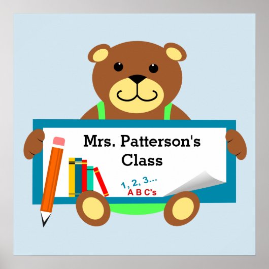 学校教室のポスター ポスター (正面)