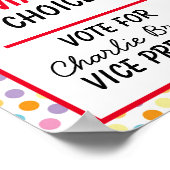 学校教室の投票ポスター – 頭が切れる投票» ポスター (角)