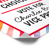 学校教室の投票ポスター – 頭が切れる投票» ポスター (角)