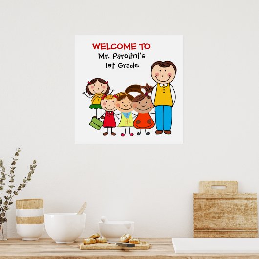学校教室ウェルカムポスター ポスター (キッチン)