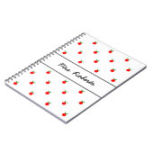 学校教師のためのカスタムで赤いりんごジャーナル ノートブック (左側)