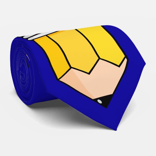 学校教師の主でおもしろいな鉛筆のネクタイ ネクタイ (ロール)