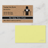 学校教師の個別指導の名刺 名刺 (正面/裏面)