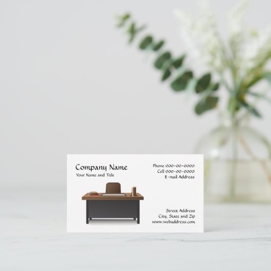 学校教師の名刺 名刺 (スタンド正面)