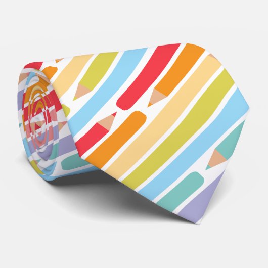 学校教師の感謝によって着色される鉛筆 ネクタイ (ロール)