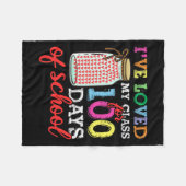 学校教師の日々 フリースブランケット (正面(横))