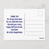 学校教師保護者タグチーム ポストカード (裏面)