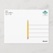 学校教師向け ブライダルシャワーのお礼ポストカード ポストカード (裏面)