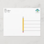 学校教師向け ブライダルシャワー 感謝の気持ちを伝えるポストカード ポストカード (裏面)