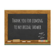 学校教師向け ブライダルシャワー 感謝の気持ちを伝えるポストカード