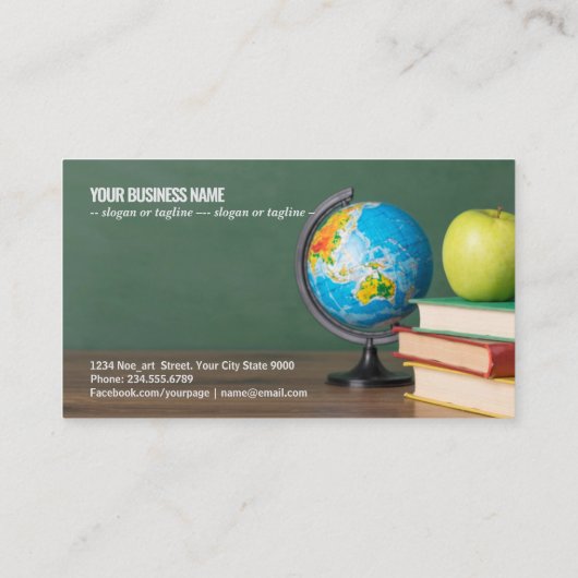 学校教育お祝いホリデー勉強 名刺 (裏面)