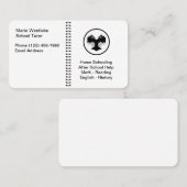 学校教育先生テーマ名刺 名刺 (正面/裏面)