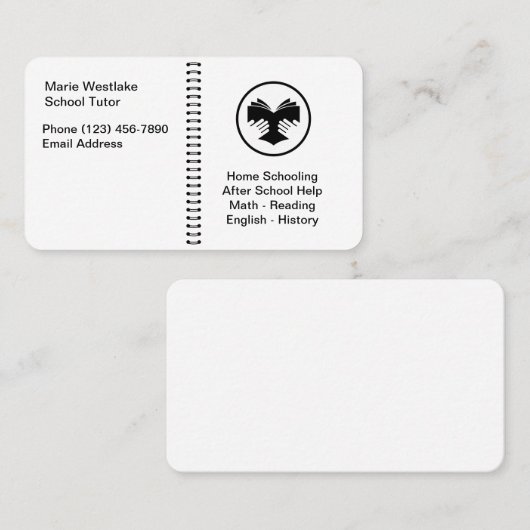 学校教育先生テーマ名刺 名刺 (正面/裏面)