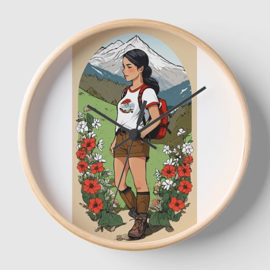 学校教育動機デザイン壁時計 壁時計 (正面)