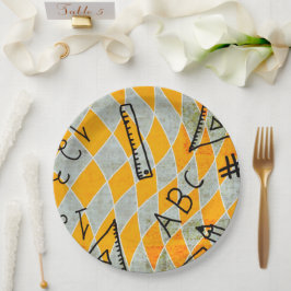 学校教育紙とパーティープレート ペーパープレート