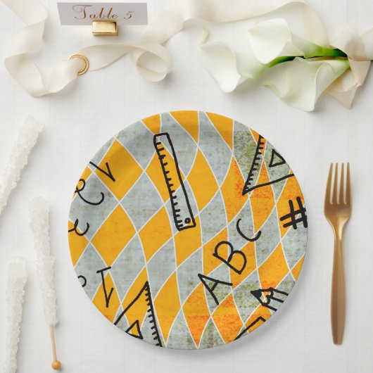 学校教育紙とパーティープレート ペーパープレート (ウェディング)