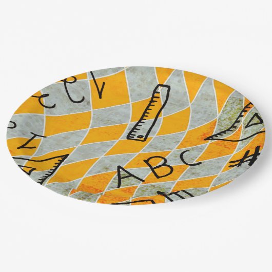 学校教育紙とパーティープレート ペーパープレート (アングル)