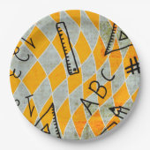 学校教育紙とパーティープレート ペーパープレート (正面)