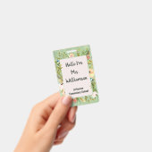 学校教育 教師 おしゃれな花 バッジ (手持ち)