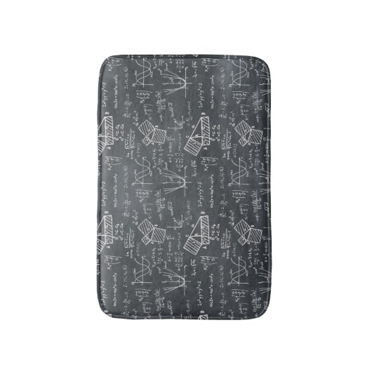 学校数学先生ギフトネルディ代数 バスマット (正面縦)