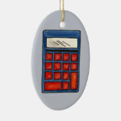 学校数学先生ギフト計算機教育 セラミックオーナメント (右)