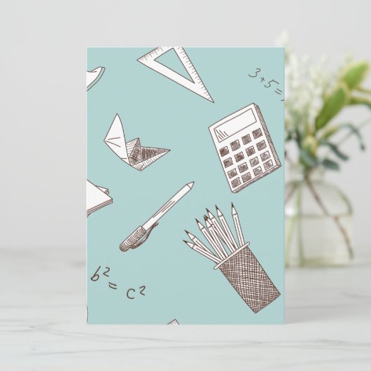 学校数学 招待状 (スタンド正面)