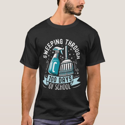 学校日おもしろい管理員100名 Tシャツ (正面)