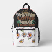 「学校日が戻った」 プリントバックパック (正面)