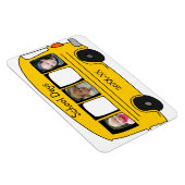 学校日イエロースクールバスの写真 マグネット (右側)