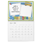 学校日カレンダー カレンダー (3月 2026)