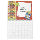 学校日カレンダー カレンダー (1月 2026)