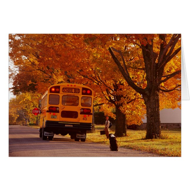 学校日グリーティングカード (正面横)