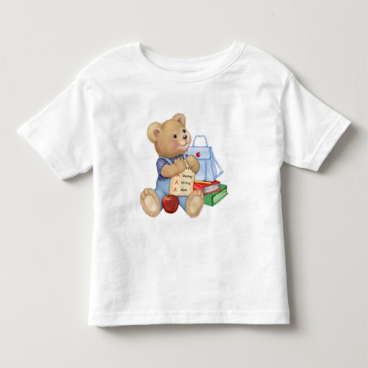 学校日テディ トドラーTシャツ (正面)