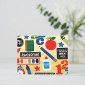 学校日ファブリックプリント ポストカード (スタンド正面)