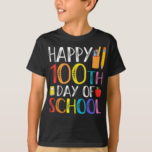 学校日及び先生100名 Tシャツ (正面)