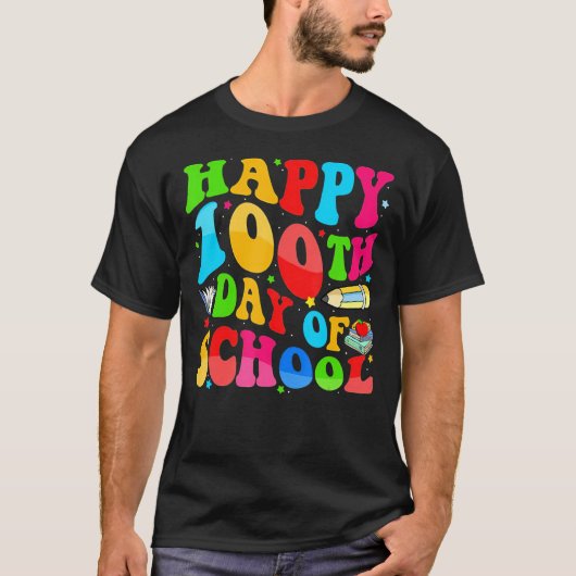 学校日及び先生100名 Tシャツ (正面)