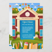 学校日招待状 招待状 (正面/裏面)