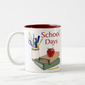 学校日静止中 ツートーンマグカップ (左)