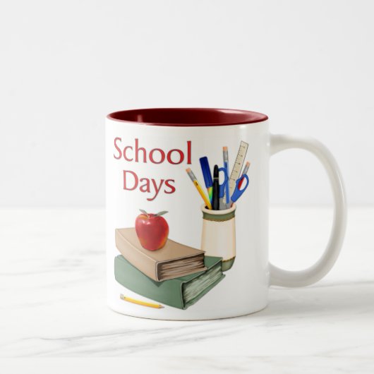学校日静止中 ツートーンマグカップ (右)