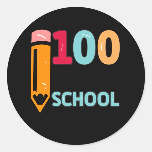 学校日100人49 ラウンドシール (正面)