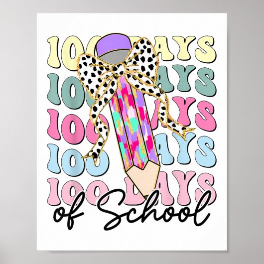 学校日100先生学校100日目 ポスター (正面)