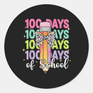 学校日100先生学校100日目 ラウンドシール